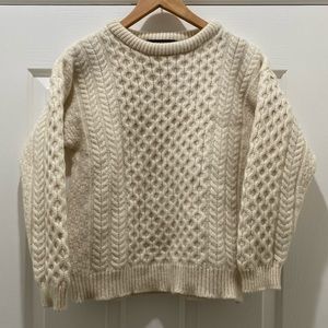 BLARNEY Woolen Mills, 100% Wool Cable-knit Sweater, M